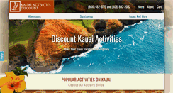 Desktop Screenshot of kauaiactivitiesdiscount.com